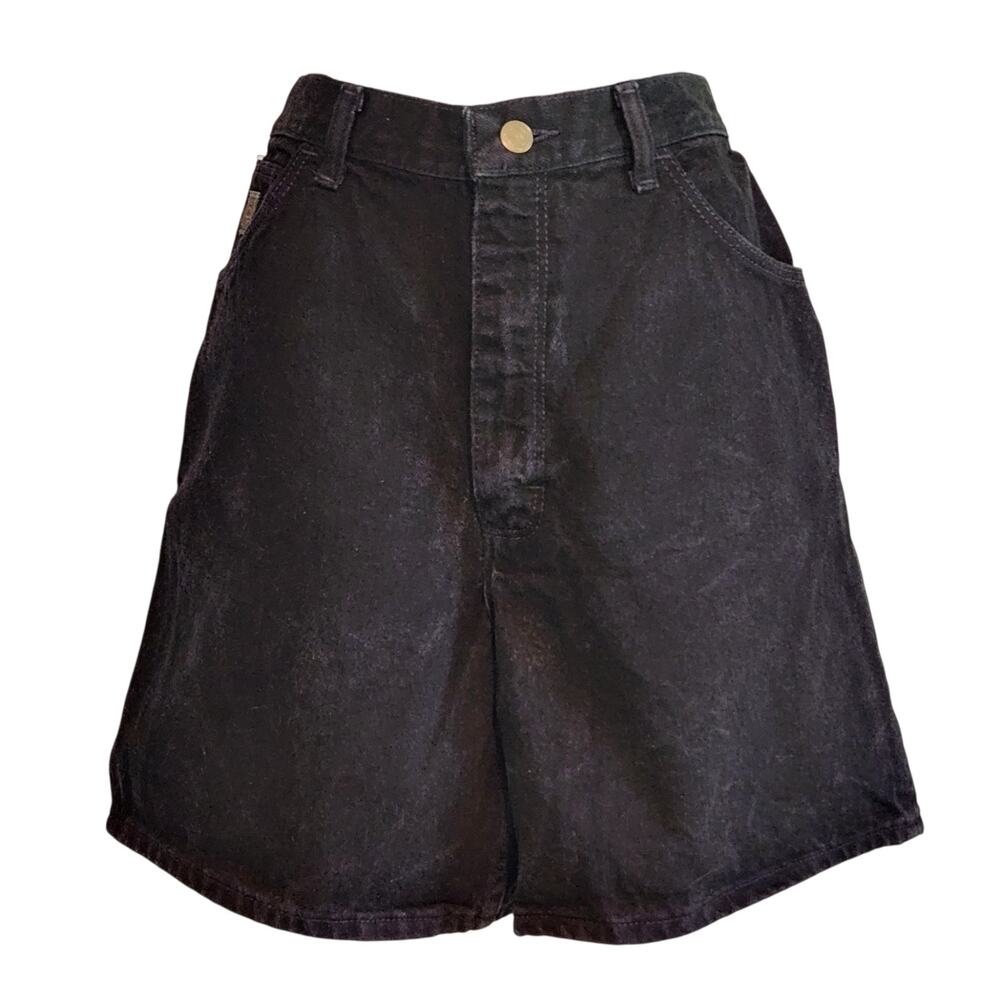 VINTAGE 90s Wrangler denim shorts black size 10